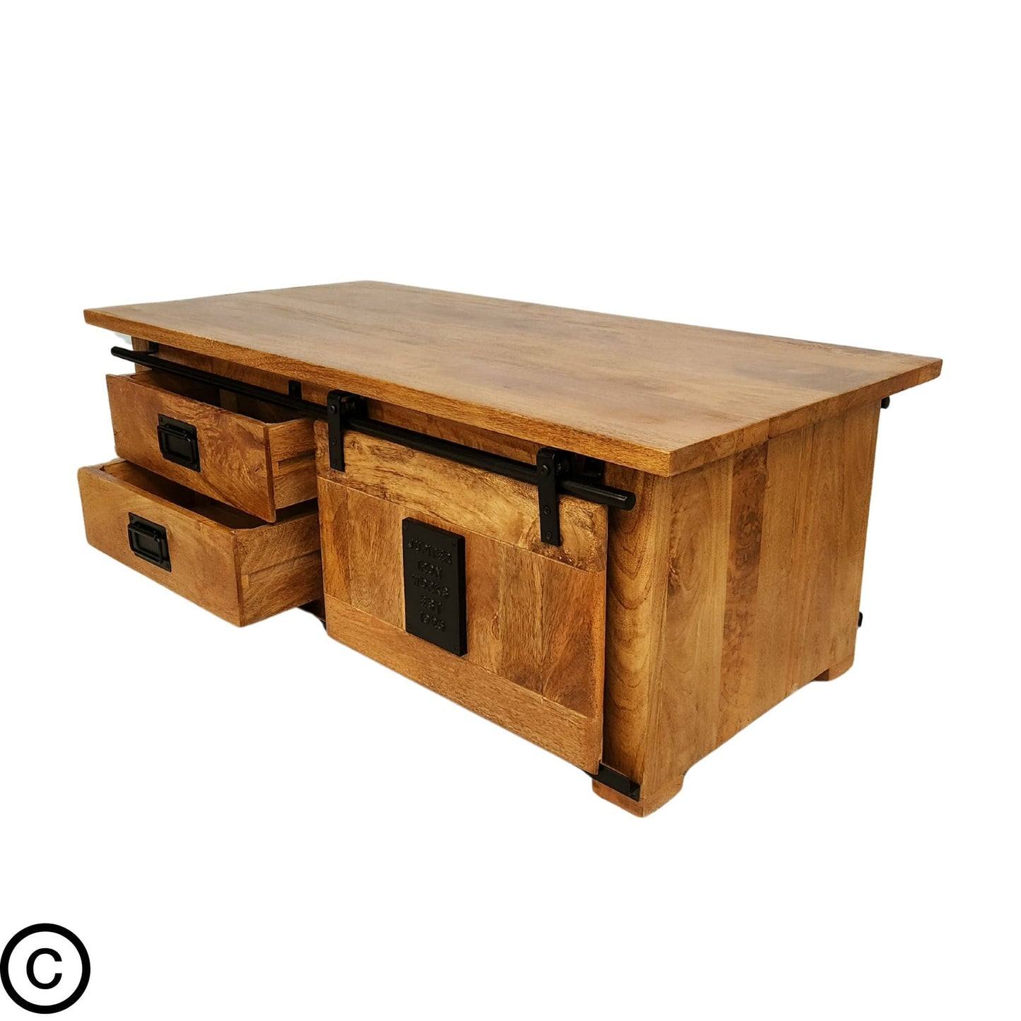 Table basse manguier et métal - New York (Dispo mi décembre)