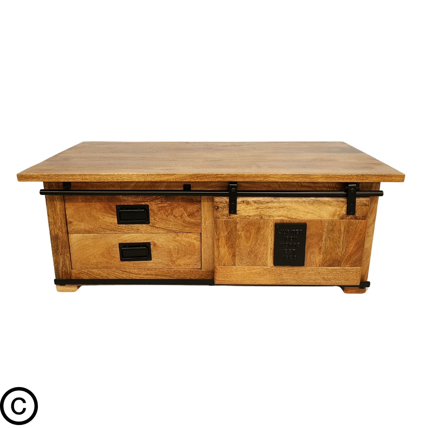 Table basse manguier et métal - New York (Dispo mi décembre)