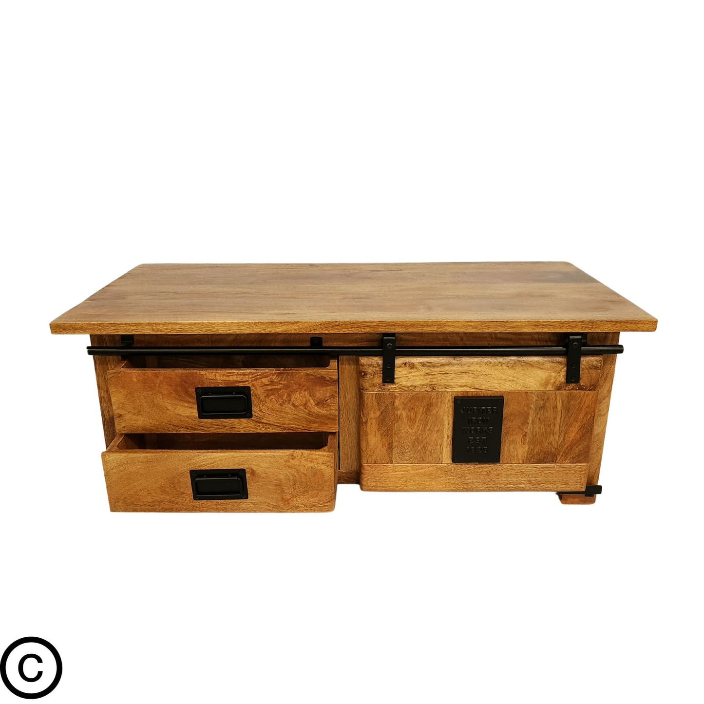 Table basse manguier et métal - New York (Dispo mi décembre)