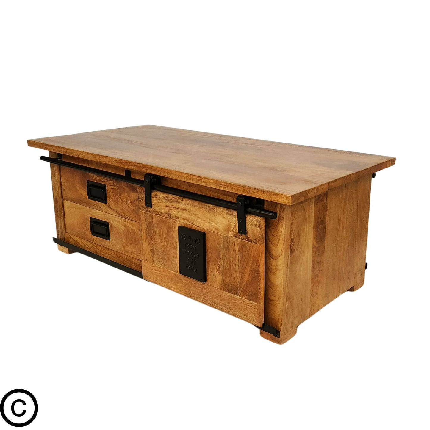 Table basse manguier et métal - New York (Dispo mi décembre)