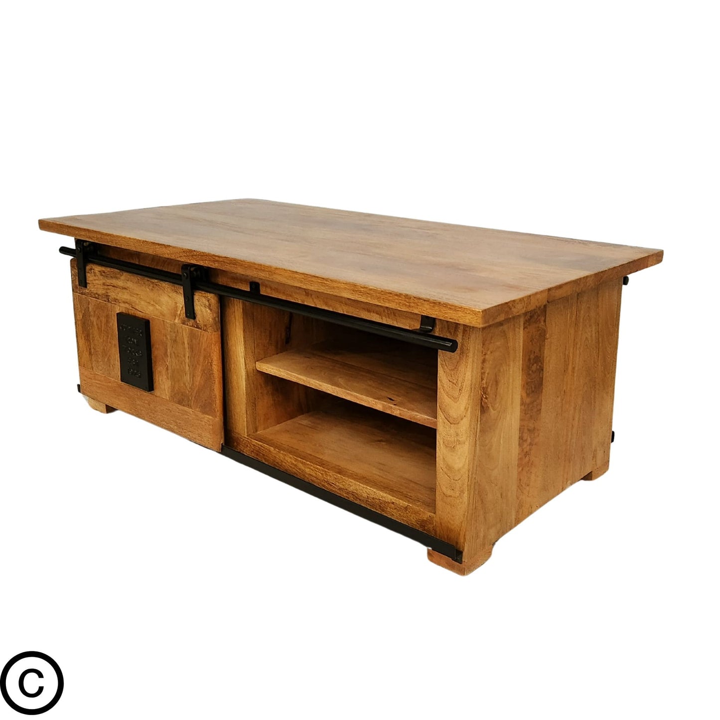 Table basse manguier et métal - New York (Dispo mi décembre)