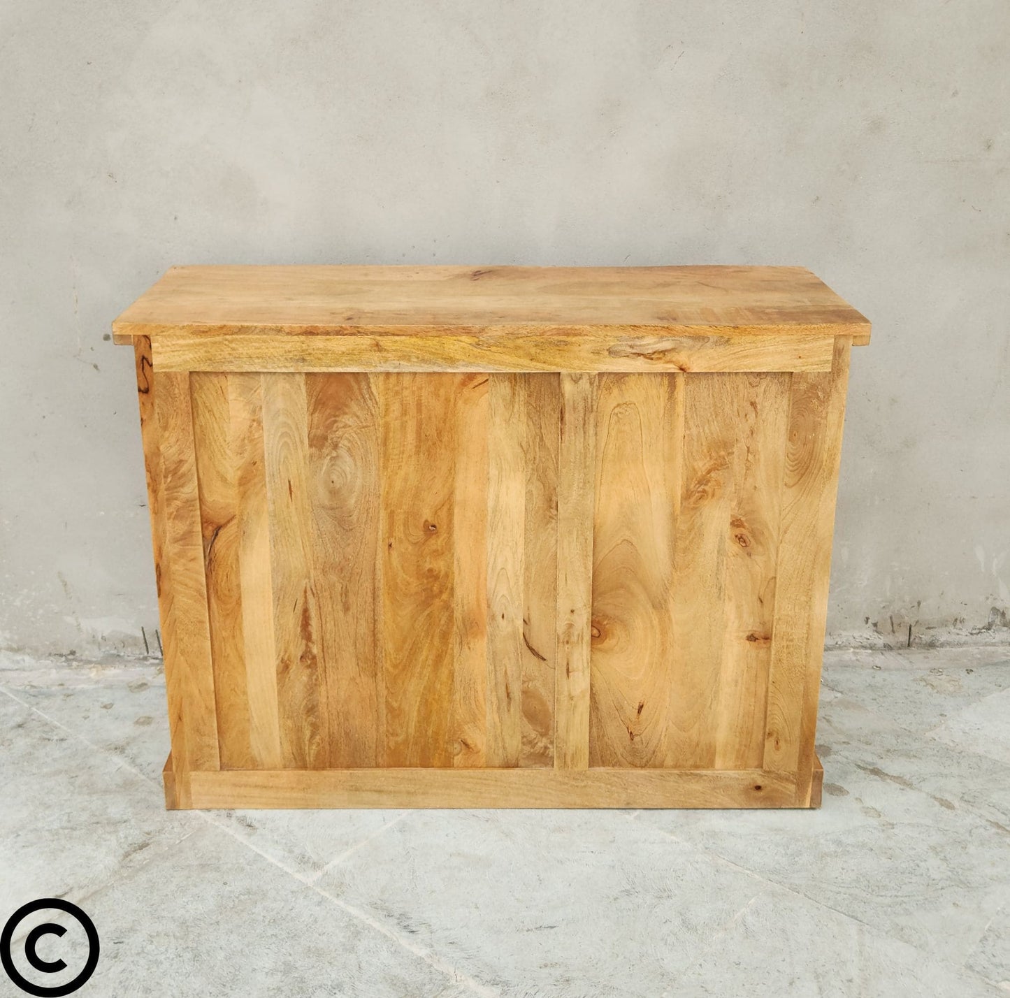 Buffet industriel 120 cm - manguier et métal - INDUS