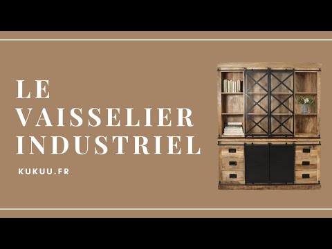 Ce vaisselier industriel a été fabriqué à partir de bois massif de manguier pour sa structure et d'acier et verre pour ses portes coulissantes. Longueurs disponibles: 140, 160, 180 et 200 cm. Largeur: 45 cm. Hauteur: 200 cm. Kukuu, meubles industriels de qualité.