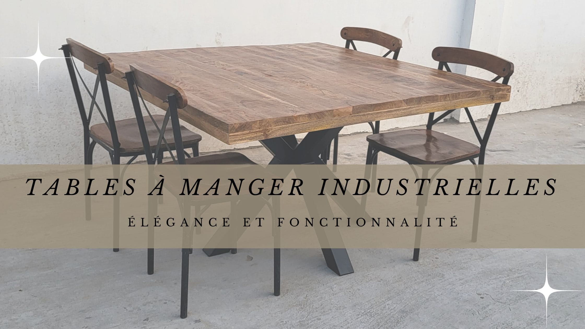 Table à Manger Vintage Industriel Bois Et Acier Tables à manger industrielles: élégance et fonctionnalité – Kukuu