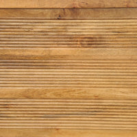 Détail des rainures en bois massif sur une tête de lit en manguier – Texture naturelle et chaleureuse KUKUU