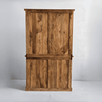 Vaisselier industriel 120 cm en bois massif de manguier - arrière