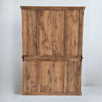 Vaisselier industriel 140 cm en bois massif de manguier – Collection New York