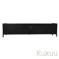 Meuble tv industriel moderne BLAST disponible en 140, 160, 180 et 200 cm. Kukuu, meubles industriels de qualité.