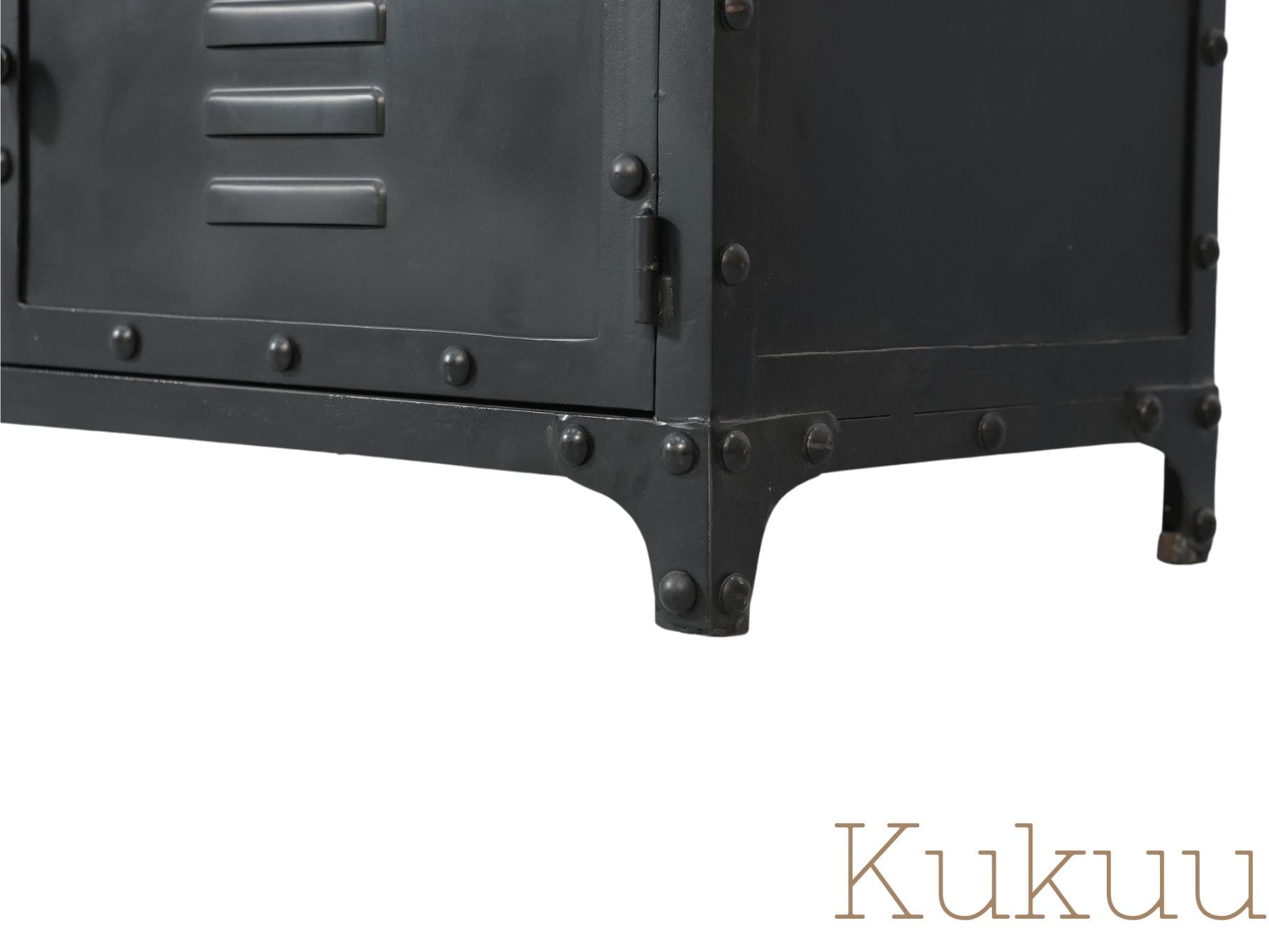 Meuble tv industriel moderne BLAST disponible en 140, 160, 180 et 200 cm. Kukuu, boutique en ligne de meubles industriels.