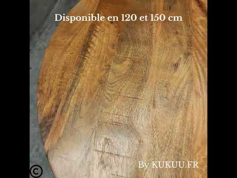 Apportez une touche de raffinement naturel et de modernité à votre intérieur avec cette magnifique table ronde style industriel KUKUU, idéale pour créer une ambiance chaleureuse et conviviale.