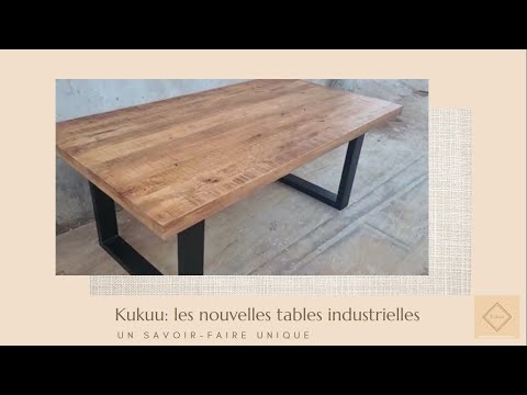 La table à manger bois massif industrielle BROOKLYN est disponible en 160 et 180 cm. Cette table à manger industrielle a été fabriquée à partir de métal et bois de manguier. Kukuu, meubles industriels de qualité.