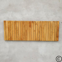 Tête de lit à lattes en bois de manguier massif KUKUU – vue de face