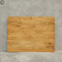 Tête de lit en manguier massif 160x120 cm – finition naturelle, bords arrondis et design minimaliste Kukuu