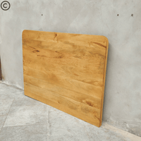 Tête de lit en manguier massif 160x120 cm vue de côté – angles arrondis et design épuré Kukuu