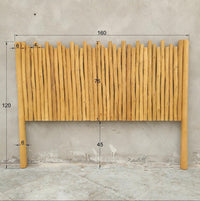 Dimensions détaillées – tête de lit 160 cm finition naturelle – KUKUU