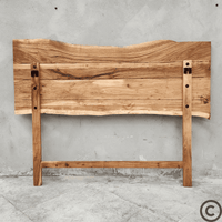 Tête de lit en acacia massif 160 cm – style industriel et artisanal – KUKUU