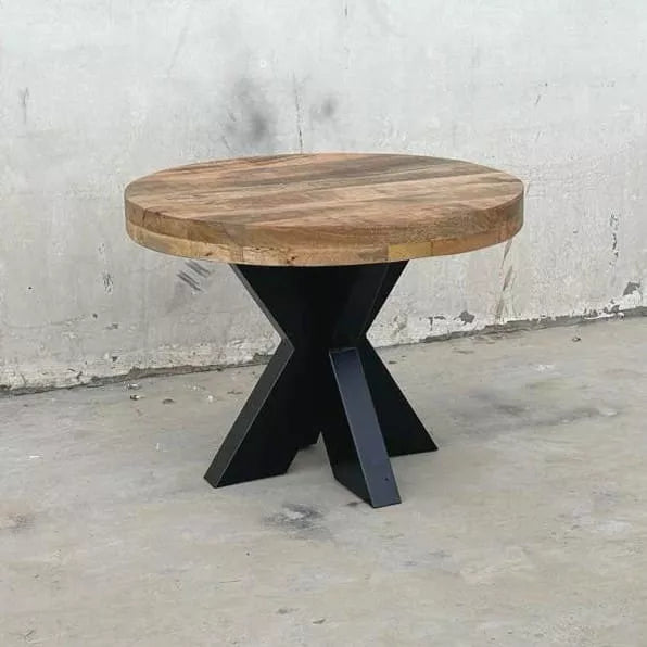 Table basse industrielle ronde