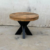 Table basse industrielle ronde