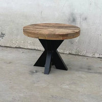 Table basse industrielle ronde
